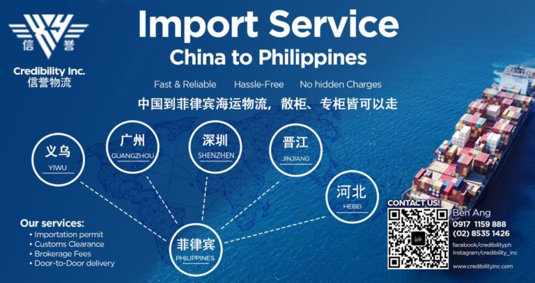 Import Service China to Philippines